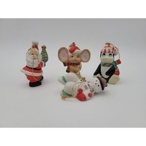 7-Eleven Citgo Christmas Ornaments Lot 1993 Vintage Ornaments Lot of 4 Frosty